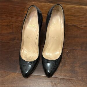 Christian Louboutin Black Patent Leather Heels